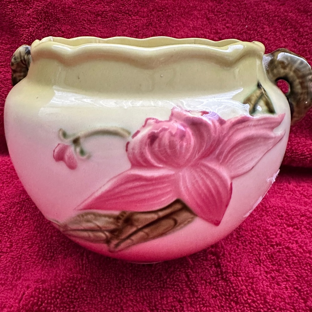 Hull Art pink flower vase W-7 USA